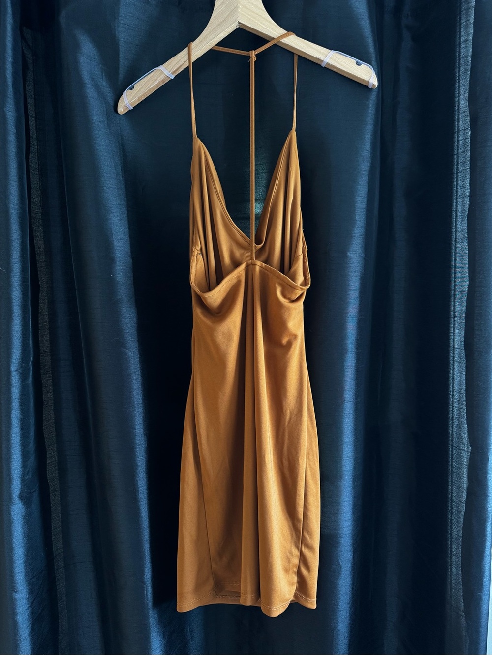 Forever21 Cowl Neck Slip Dress in Mustard - Women - Picture 2 of 3